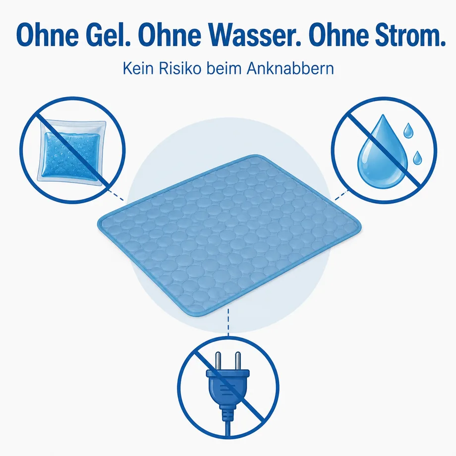 Ohne Gel, ohne Wasser, ohne Strom: kein Risiko beim Anknabbern